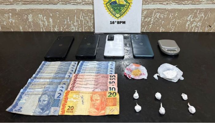 Pinhão - Polícia Militar desmantela ponto de venda de drogas